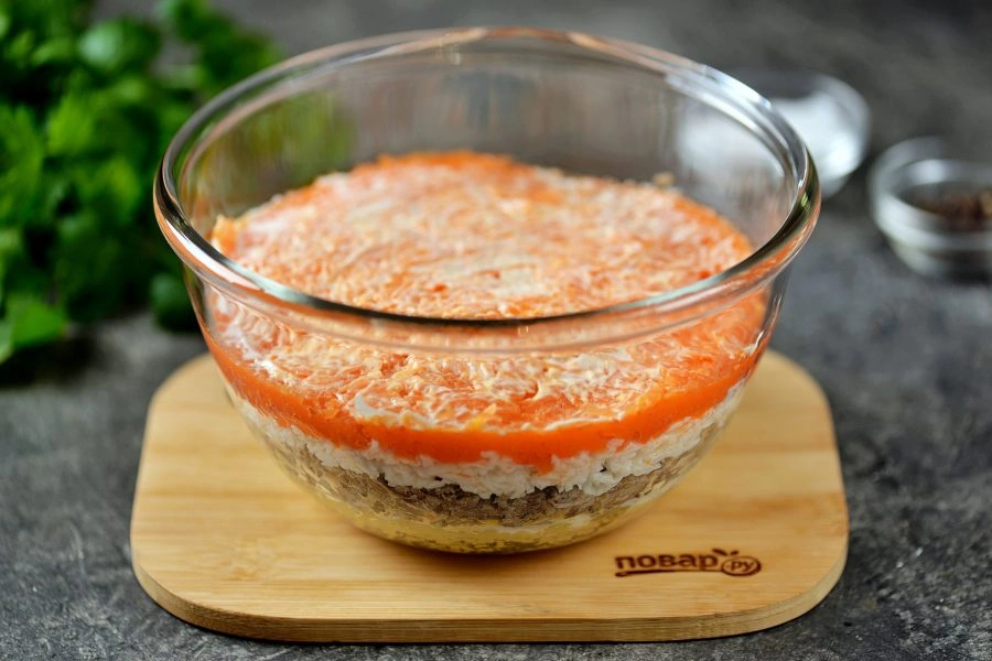 Шаг 3: Салат мимоза классический