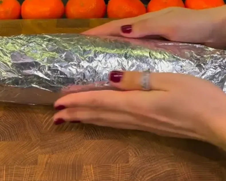 Салат «Мимоза» с горбушей: шаг 3