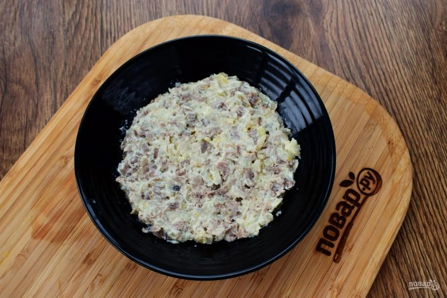 Шаг 3: Салат под со лнух