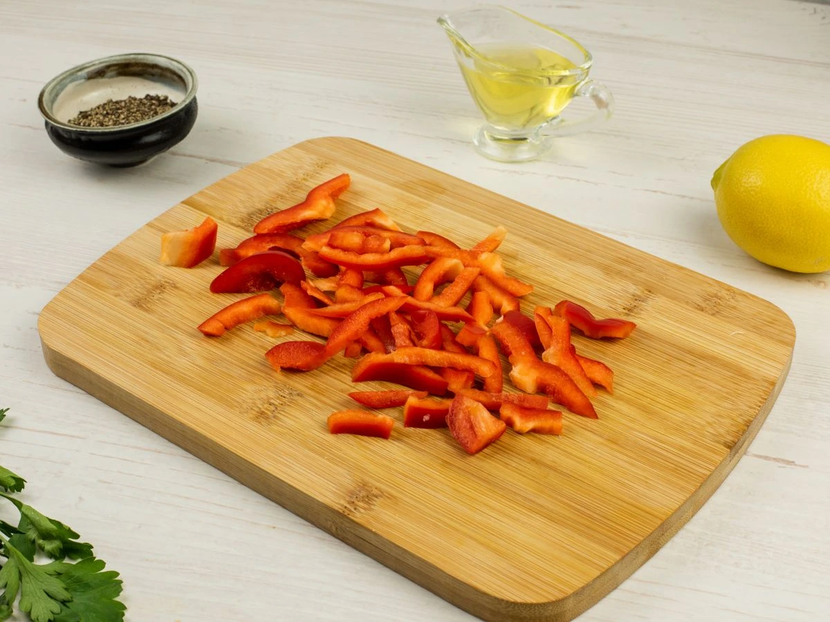 Шаг 3: Салат с ветчиной и творогом