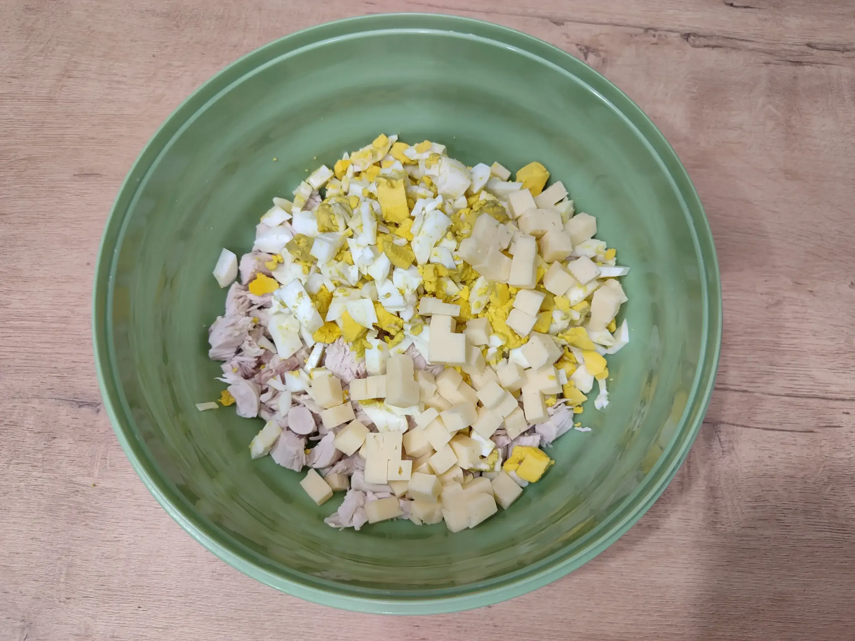 Салат «Счастливая подкова»: шаг 3