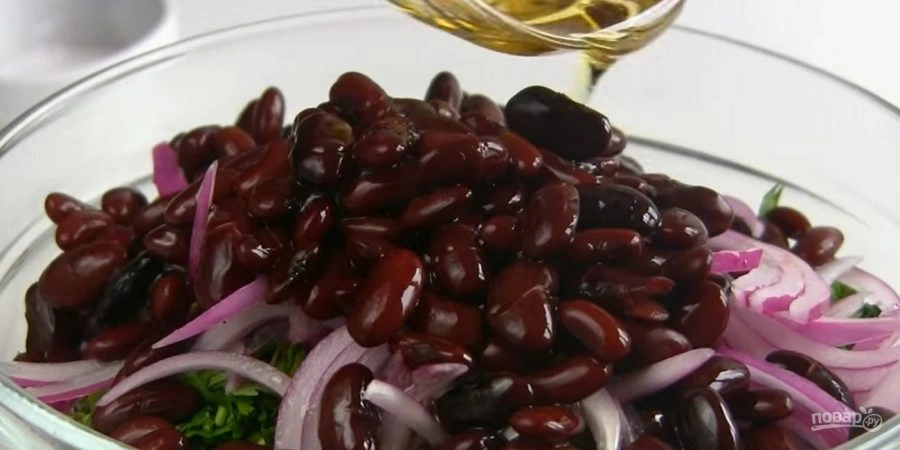 Шаг 3: Салат Тбилиси с фасолью говядиной