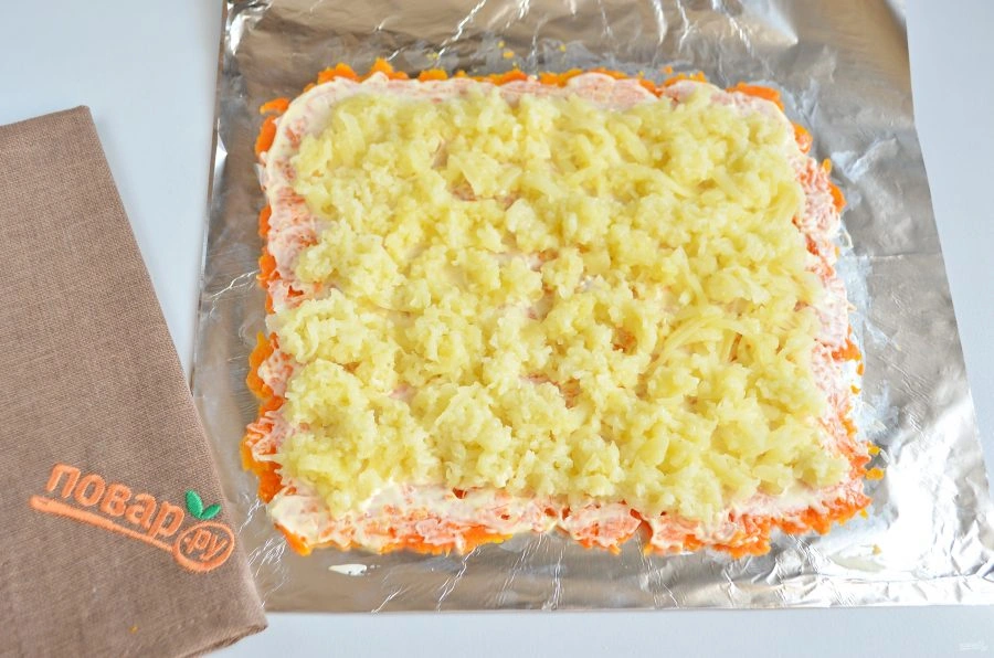 Шаг 3: Салат царский