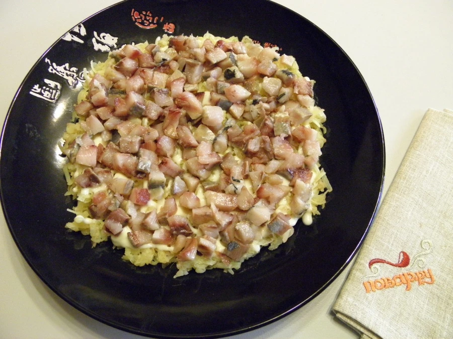 Шаг 3: Сельдь под шубой