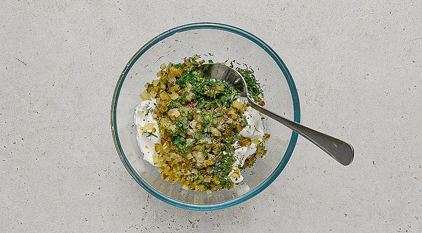 Сэндвич с наггетсами: шаг 3