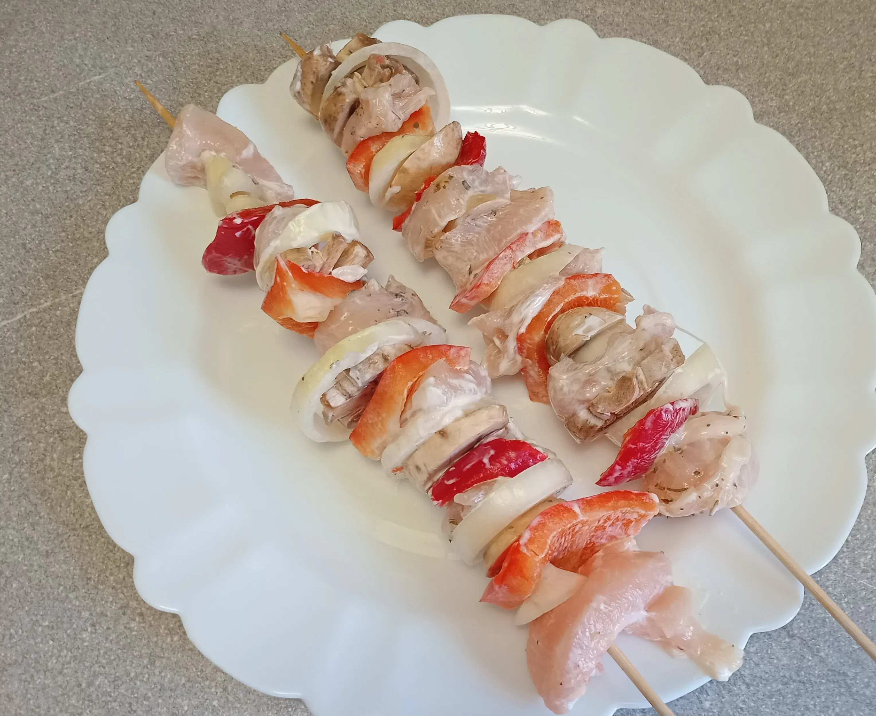 Шашлыки из куриного филе с овощами: шаг 3