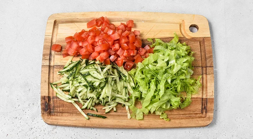 Шаурма с креветками: шаг 3