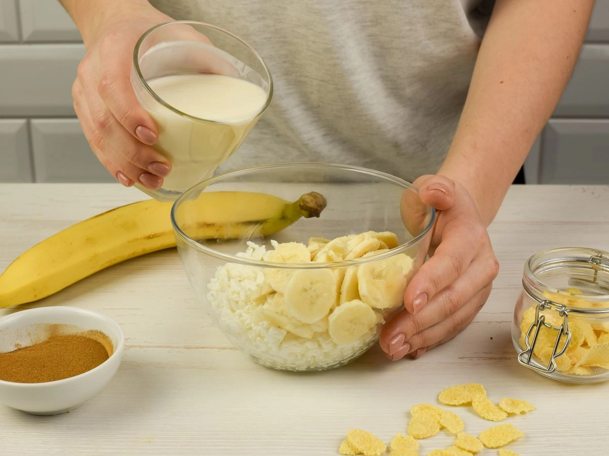 Шаг 3: Смузи-боул с бананом