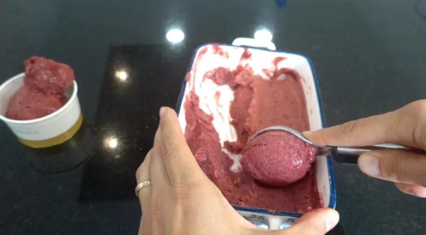 Сорбет без сахара (ягодный и нектариновый): шаг 3