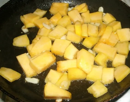 Спагетти с тыквой и имбирем: шаг 3