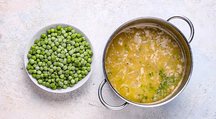Суп из зеленого горошка в итальянском стиле: шаг 3