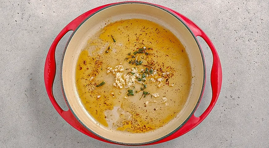 Свинина с виноградом: шаг 3