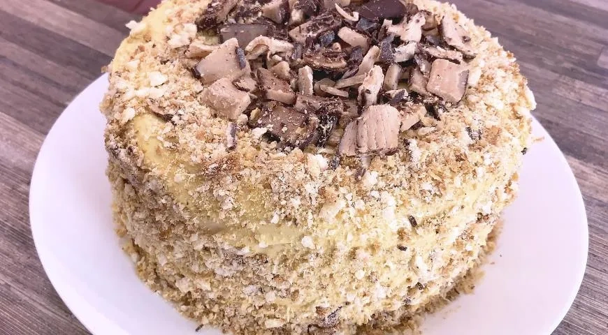 Торт без выпечки из трёх ингредиентов: шаг 3