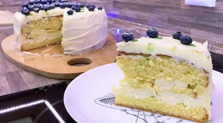 Торт с муссом из белого шоколада: шаг 3