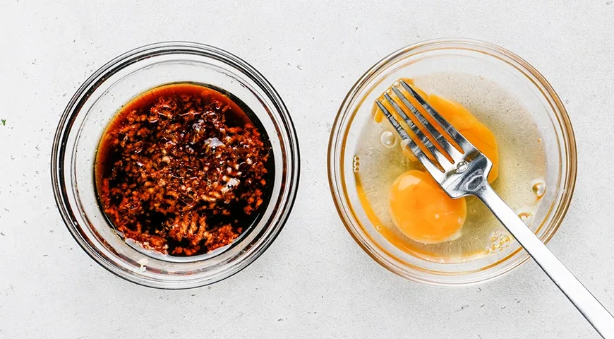 Тяхан с курицей и овощами: шаг 3