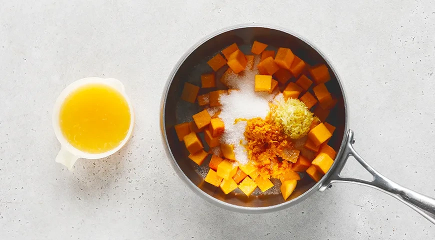 Тыква как манго с апельсином и лимоном: шаг 3