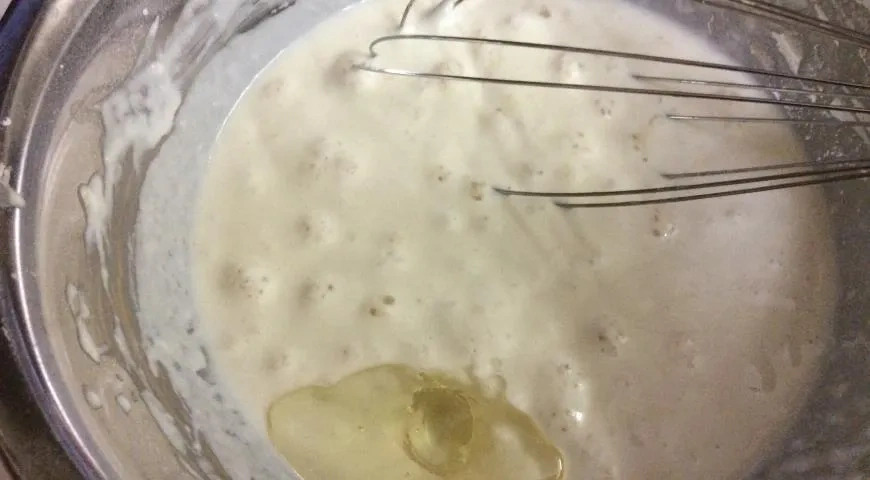 Успенские постные кабачковые блинчики без молока: шаг 3