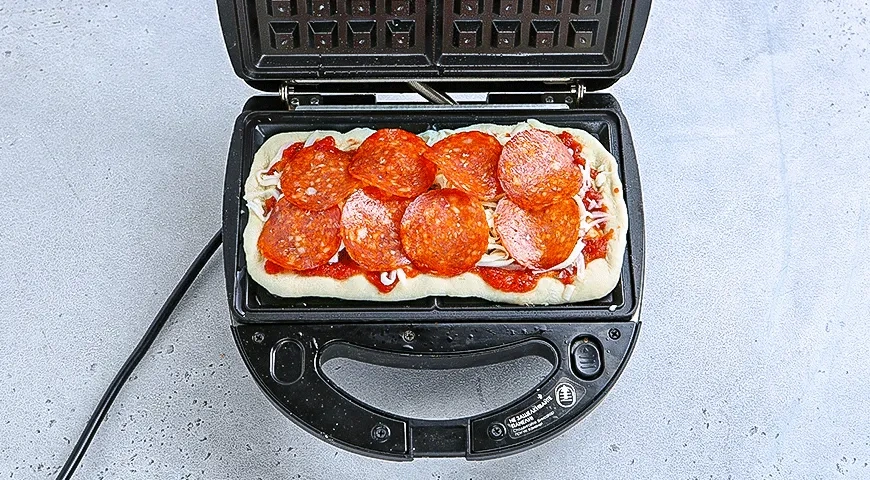 Вафли-пицца: шаг 3