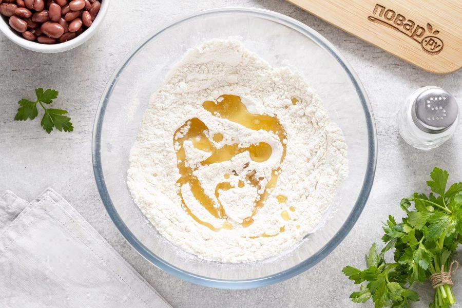 Шаг 3: Вареники с фасолью