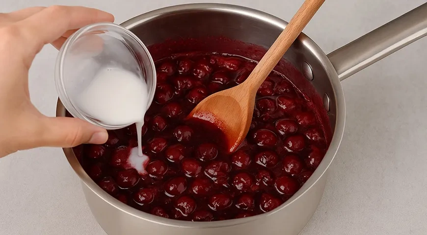 Вишневый пирог на дрожжевом тесте: шаг 3