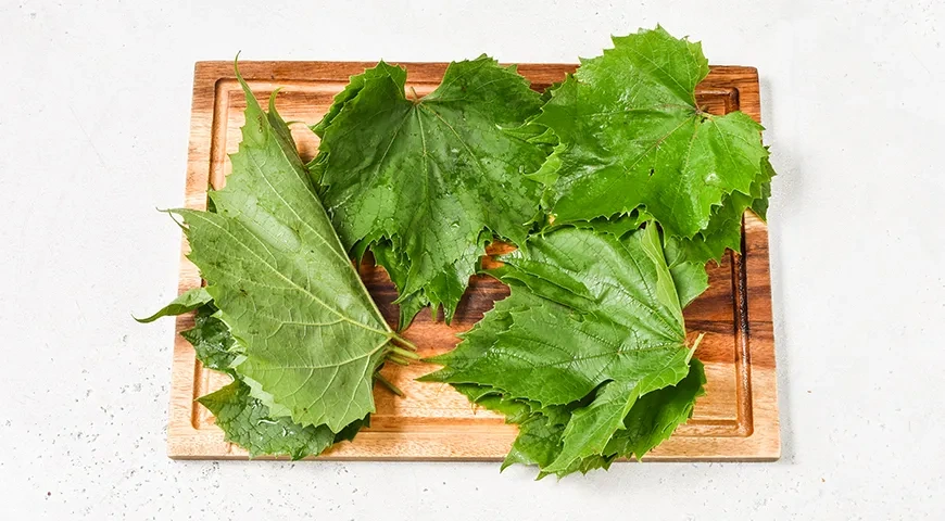 Заготовка виноградных листьев на зиму для долмы: шаг 3