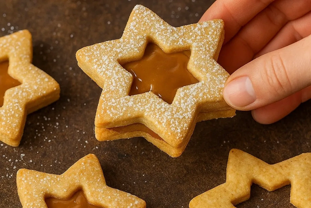 Звёздные пирожные с карамелью и корицей: шаг 3