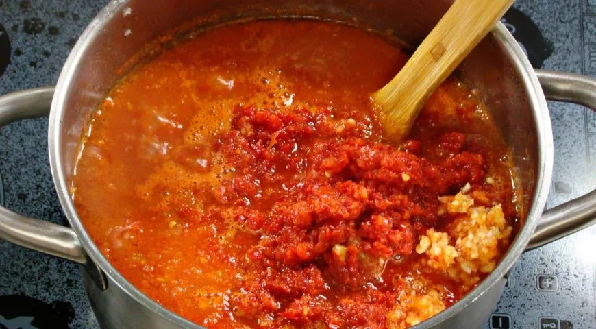 Аджика с острым перцем на зиму: шаг 4