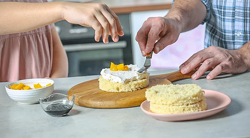 Бенто-торт «Маме»: шаг 4