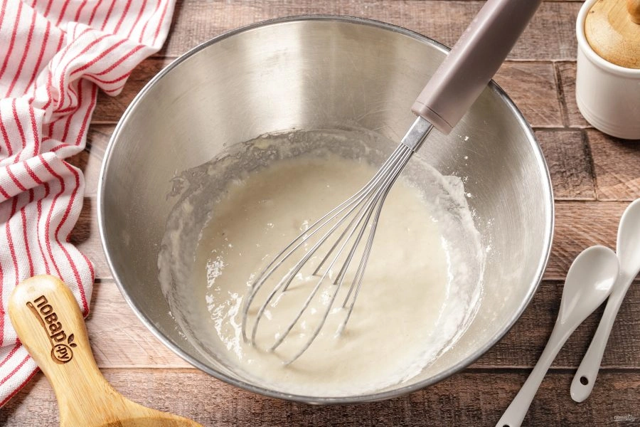 Шаг 4: Блины на минеральной воде