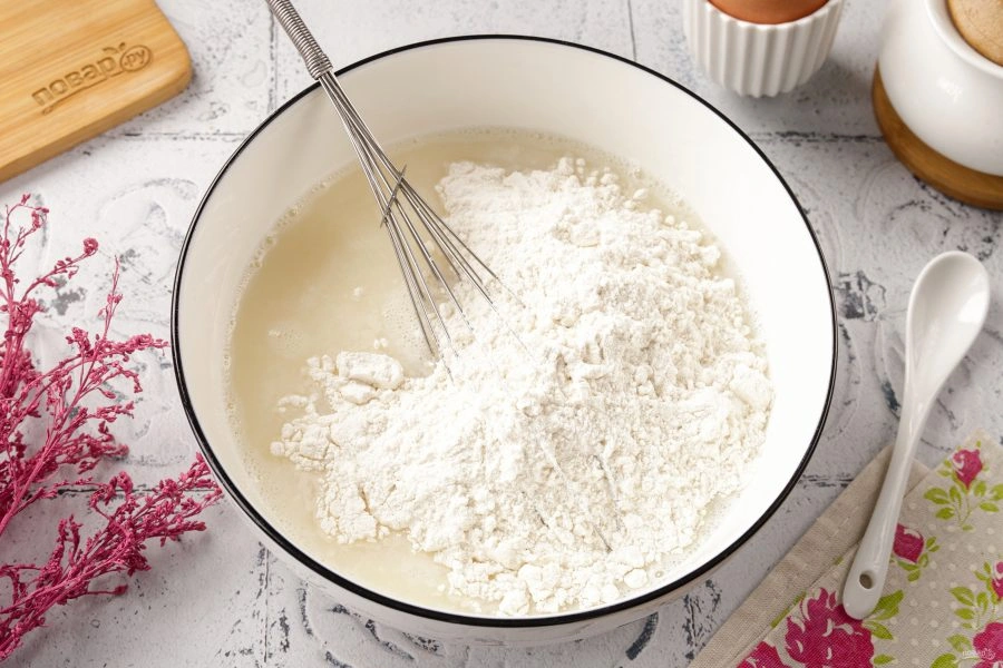 Шаг 4: Блины на воде