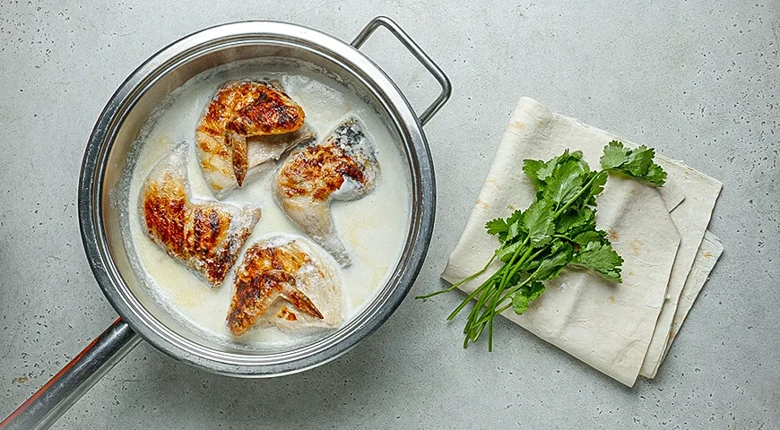 Чкмерули из курицы без сливок: шаг 4