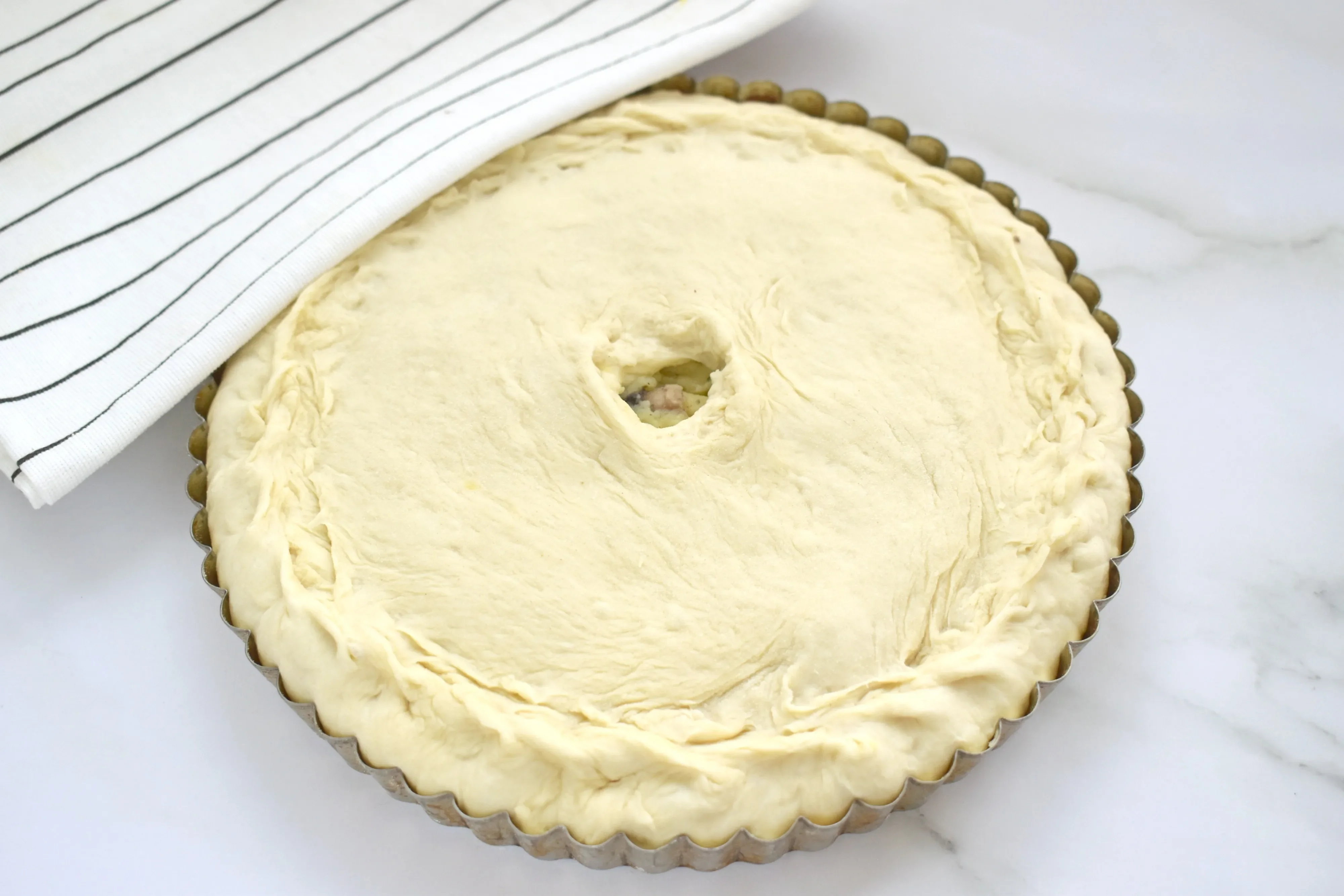 Пирог с картофелем и грибами: шаг 4