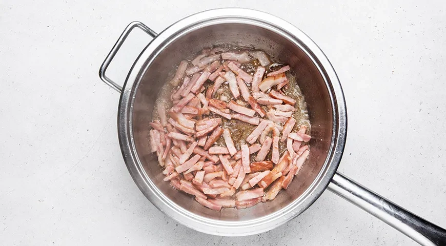 Французский луковый пирог с копченой грудинкой: шаг 4