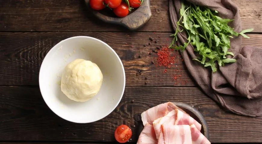 Галета с беконом и овощами: шаг 4