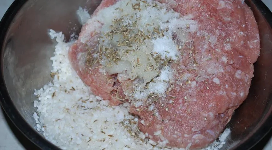 Голубцы в листьях мангольда: шаг 4