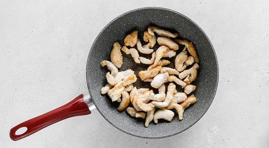 Гречневая лапша с курицей и овощами: шаг 4