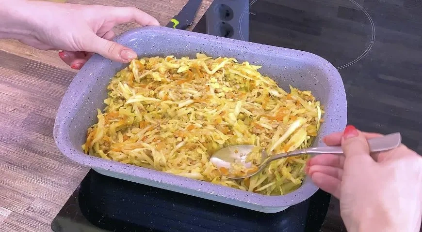Гречневая запеканка с капустой: шаг 4