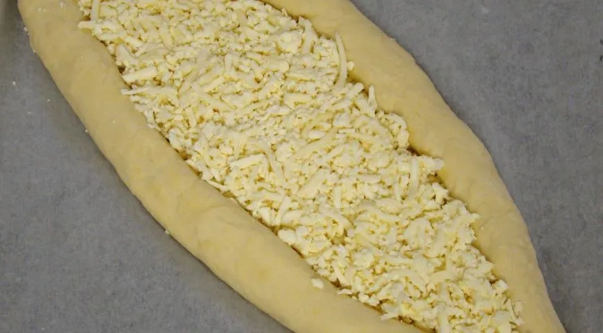 Хачапури с запеченными овощами: шаг 4