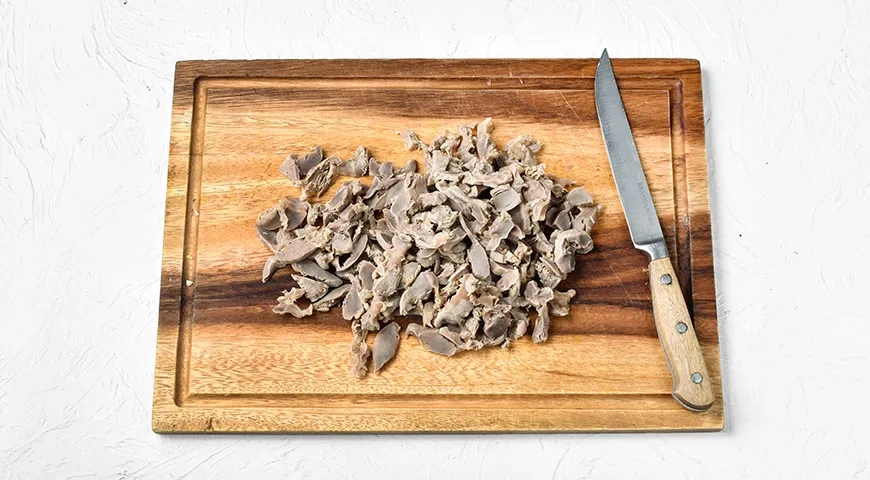 Хе из куриных желудков по-корейски: шаг 4