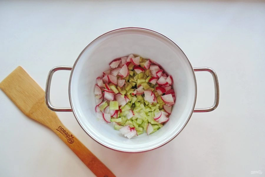 Шаг 4: Холодный латышский суп