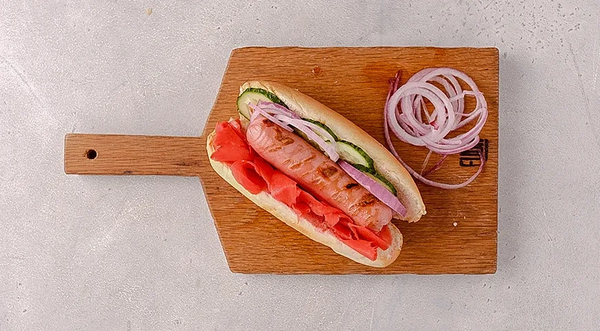 Хот-дог терияки: шаг 4