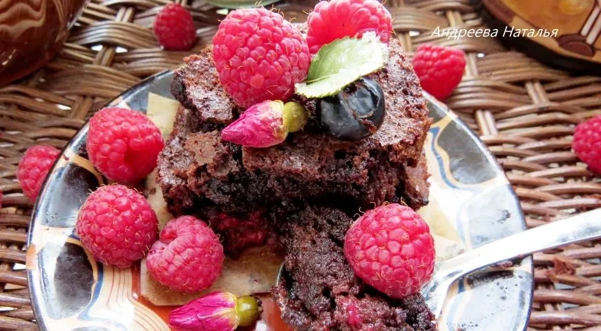 Идеальный брауни с малиной: шаг 4