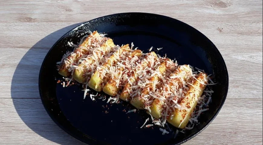 Кабачковые ломтики под сырно-томатно-чесночной корочкой: шаг 4