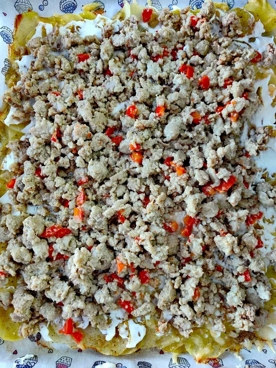 Картофельный рулет с фаршем: шаг 4