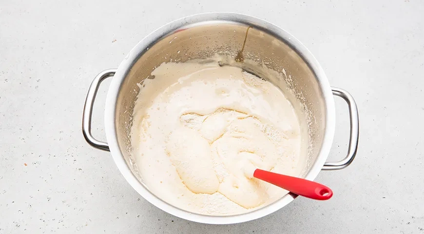 Кокосовый бисквит: шаг 4