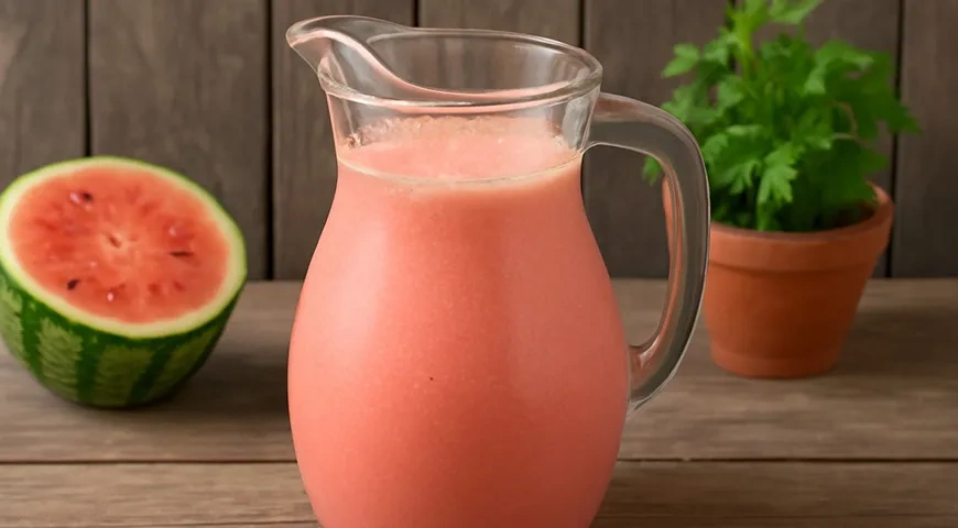 Коктейль из арбуза и молока: шаг 4