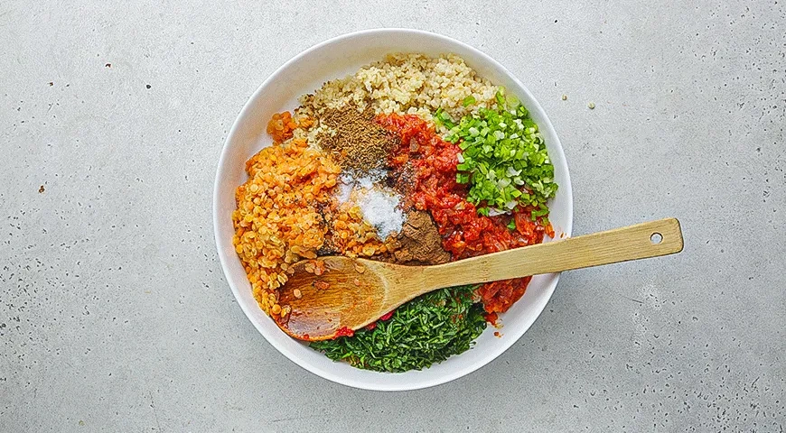 Котлеты из чечевицы с булгуром: шаг 4