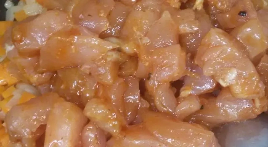Курица с овощами в кисло-сладком соусе: шаг 4