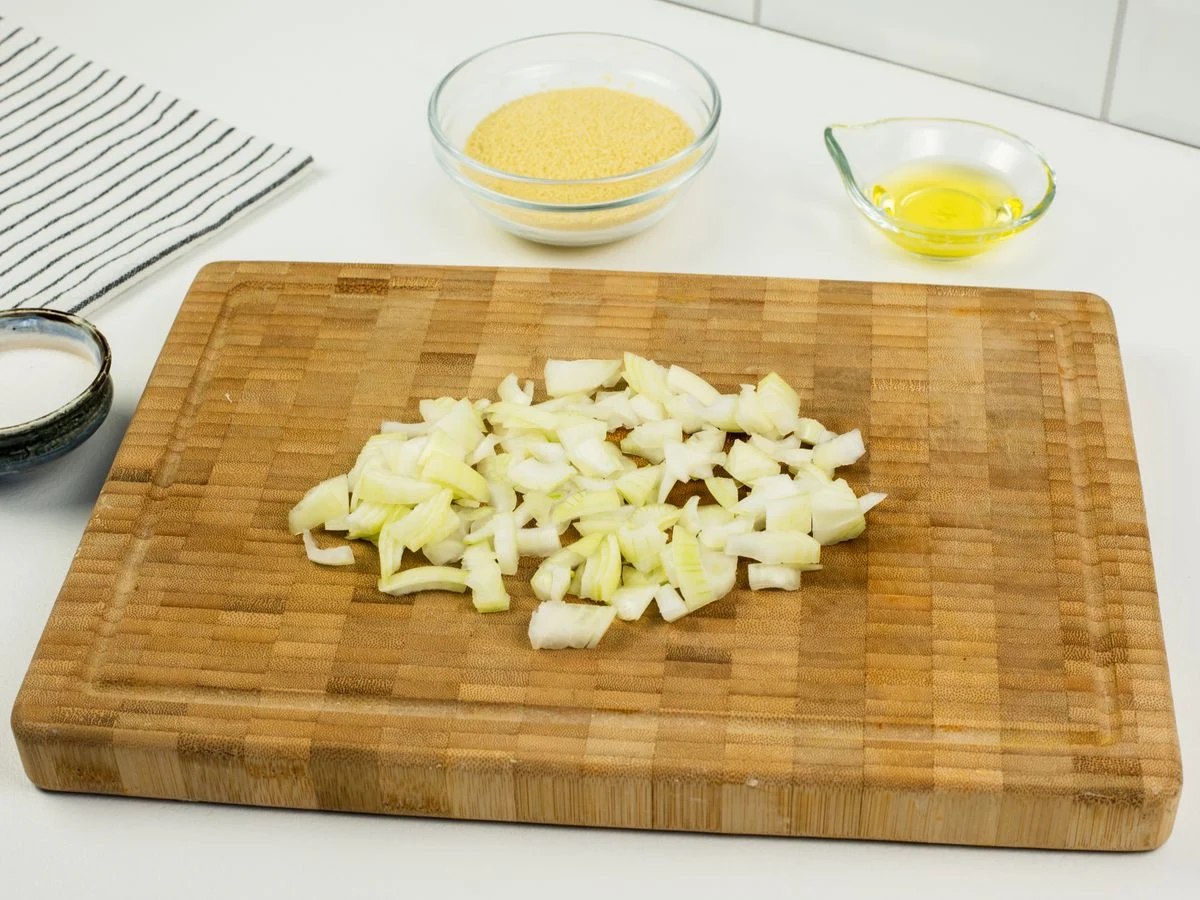 Шаг 4: Кускус с овощами