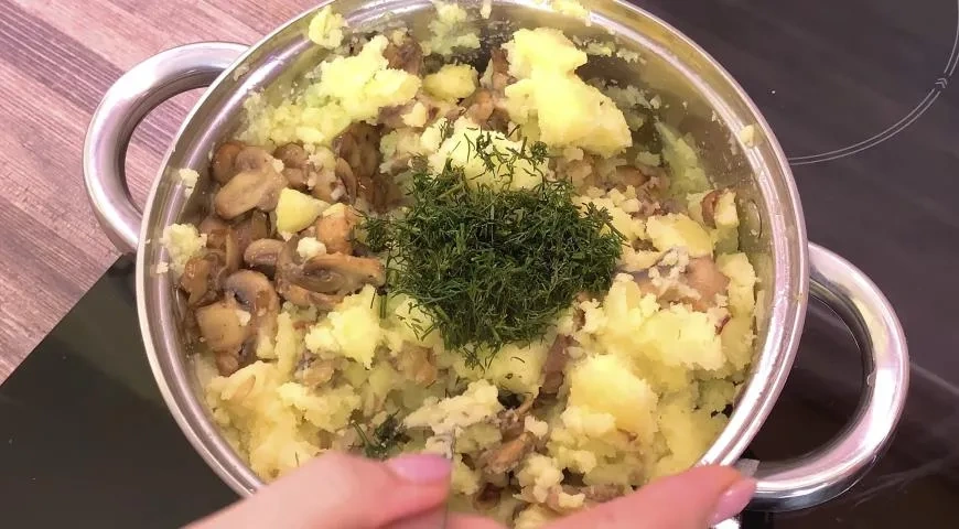 Лаваш с картошкой и грибами (постный рецепт на каждый день): шаг 4